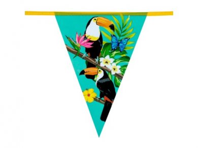 Toucan Parrots Flag Bunting (6m)