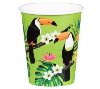 Toucan Parrots Paper Cups (6pcs)