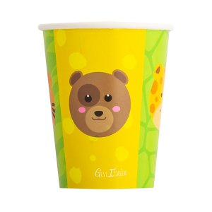 Smiling Animals Paper Cups (8pcs)