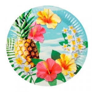 Pineapple Paradise Large Paper Plates (6pcs)
