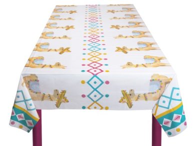 Traditional Llama Plastic Tablecover (130cm x 180cm)