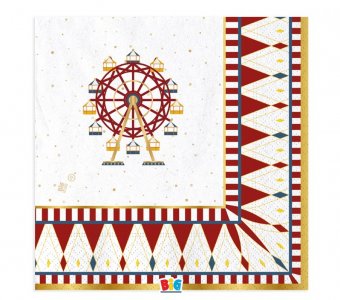 Traditional Amusement Park Luncheon Napkins (16pcs)