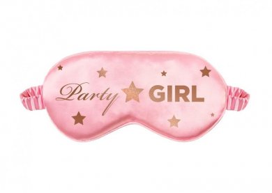Party Girl Pink Fabric Eye Mask