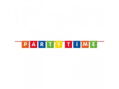 Γιρλάντα Πάρτυ Τουβλάκια Party Time (1,8μ)