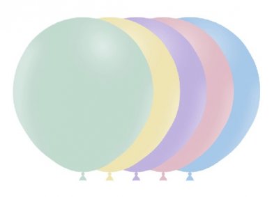 Pastel Set of Latex Balloons (5pcs)