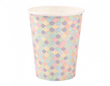 Pastel Mermaid Paper Cups (8pcs)