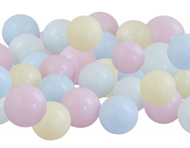 Pastel Mix Small Latex Balloons (40pcs)