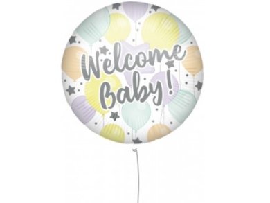 Pastel Balloons Welcome Baby Foil Balloon (46cm)