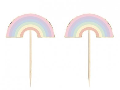Pastel Rainbow Decorative Picks (10pcs)