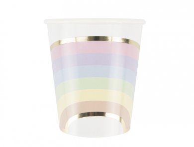 Pastel Rainbow Paper Cups (8pcs)