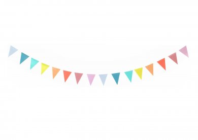 Pastel Vibes Γιρλάντα με Μίνι Σημαιάκια (260εκ)