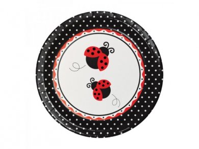 Ladybug Large Paper Plates (8pcs)