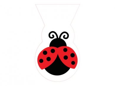 Ladybug Plastic Treat Bags (12pcs)