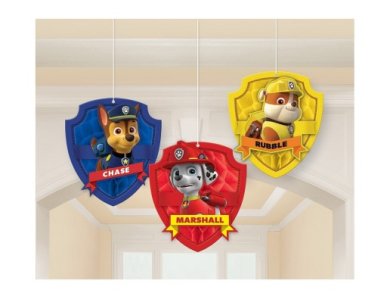 Paw Patrol Hanging Honeycombs Decorations (3pcs)