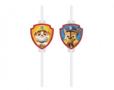 Paw Patrol Next Generation Paper Straws (4pcs)
