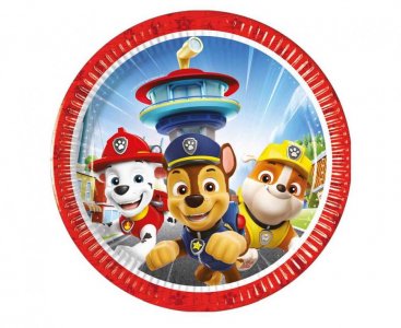 Paw Patrol Rescue Heroes Μικρά Χάρτινα Πιάτα (8τμχ)