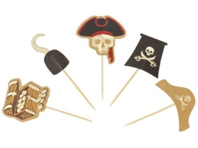 Pirates with Skulls Decorative Picks (10pcs)