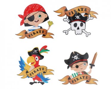 Pirate Stickers (16pcs)