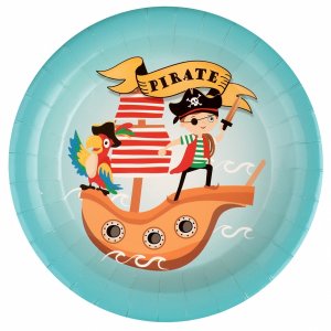 Pirate Large Paper Plates (10pcs)