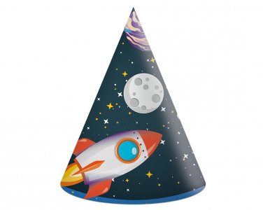 Space Adventure Party Hats (6pcs)