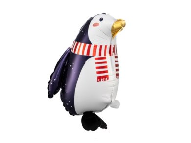 Penguin with Red Scarf Foil Balloon (42cm)