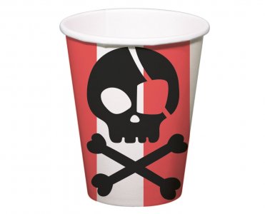 Pirate Party Ποτήρια Χάρτινα (8τμχ)