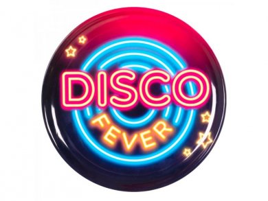 Disco Fever Large Round Plastic Tray (34,5cm)