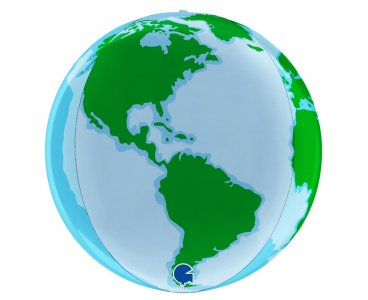 Πλανήτης Γη Globe Μπαλόνι (38εκ)