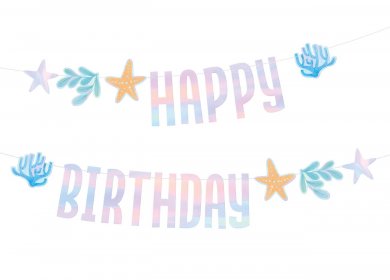 Colorful Ocean Happy Birthday Garland (240cm)