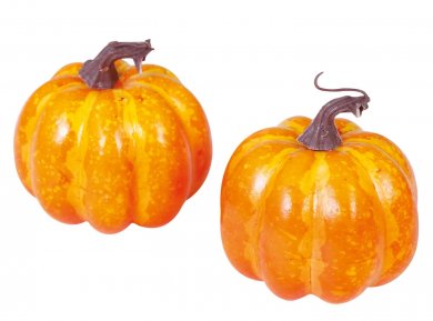 Orange Decorative Pumpkins (2pcs)