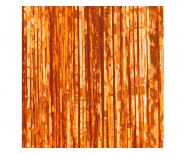 Πορτοκαλί Foil Κουρτίνα (100x250εκ)