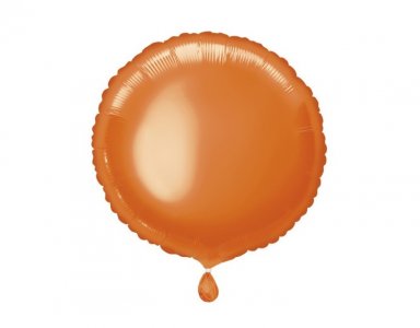 Orange Round Foil Balloon (45cm)