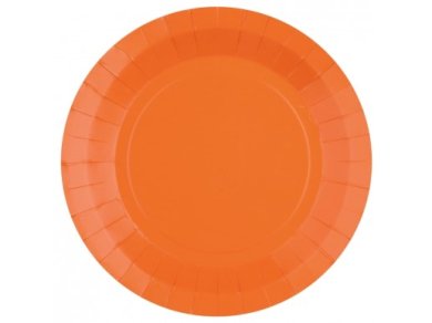 Πορτοκαλί Μεγάλα Χάρτινα Πιάτα (10τμχ)