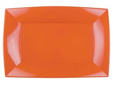 Orange Plastic Trays (3pcs)