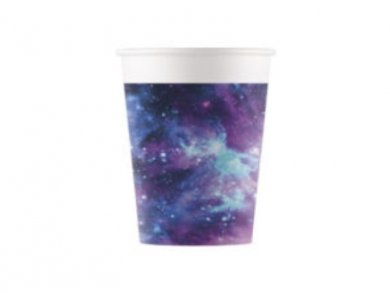 Galaxy Theme Paper Cups (8pcs)