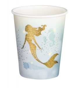 Paper Cups Gold Mermaid (6pcs)