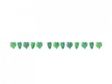 Green Leaves Happy Birthday Garland (2,25m)