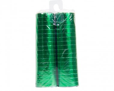 Green Metallic Streamers (2pcs)