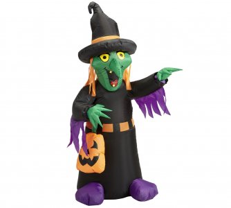 Green Witch Inflatable with Light (122cm)
