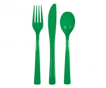 Green Cutlery Set (18pcs)