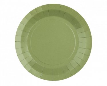 Olive Green Small Paper Plates (10pcs)