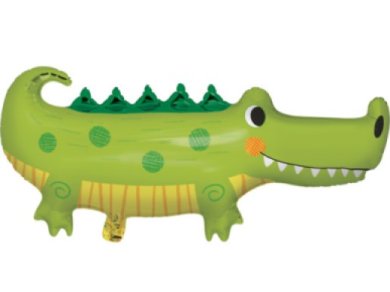 Green Alligator Supershape Balloon (92cm)