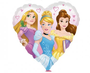 Πριγκίπισσες του Ντίσνεϊ Foil Μπαλόνι Καρδιά (43εκ)