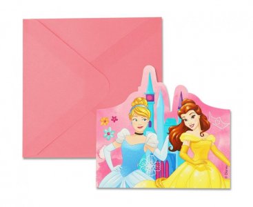 Πριγκίπισσες του Disney Προσκλήσεις για Πάρτυ (6τμχ)