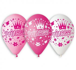 Princess Set of Latex Balloons (5pcs)