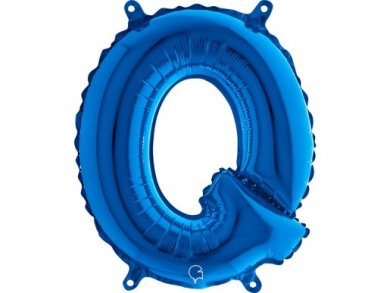 Q Letter Balloon Blue (35cm)