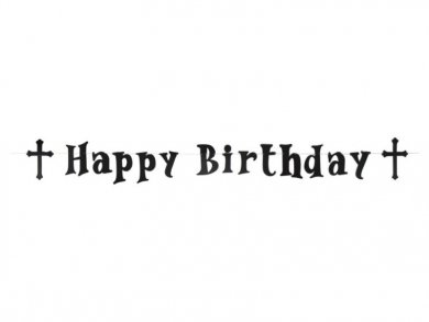 RIP Happy Birthday Garland (180cm)