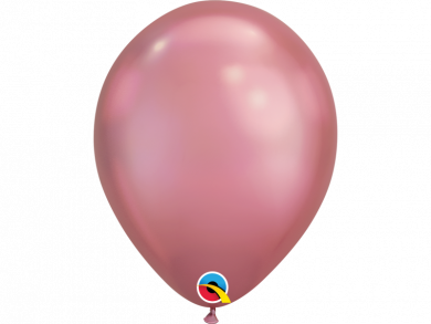 Rose Chrome Latex Balloons 6pcs