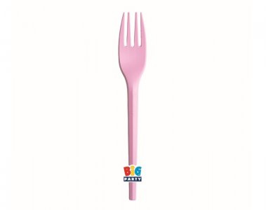 Ροζ Ecolor Compostable Πιρουνάκια (20τμχ)