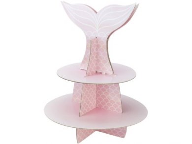 Pink Mermaid 2Tier Cupcake Stand (37cm)